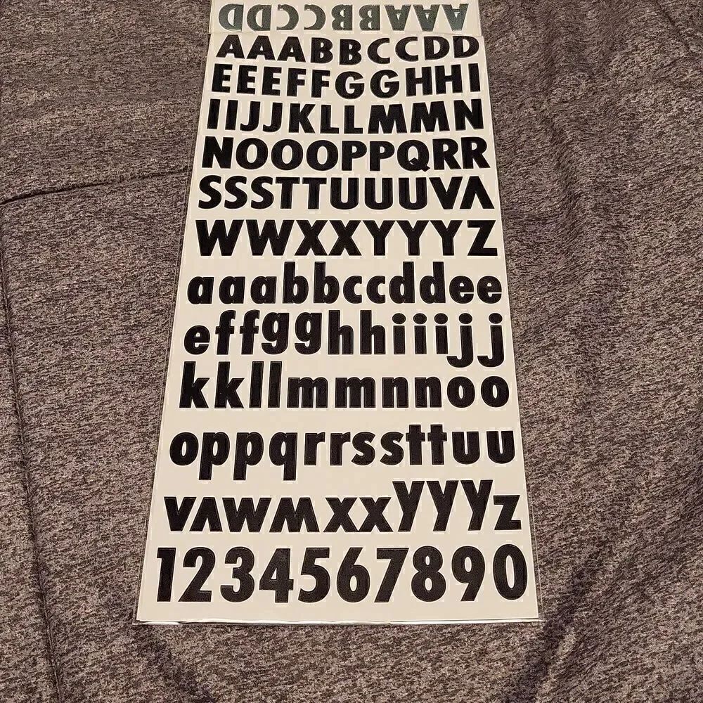 Letters/Number Stickers - Picture 2 of 6